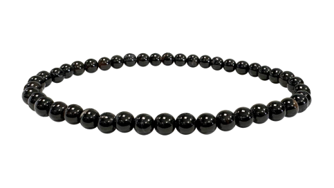 bracelet spinelle noir 4mm