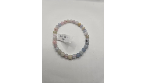 BRACELET BERYLS NATUREL A  6mm