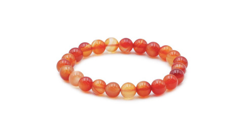 Bracelet Boule 08mm Cornaline